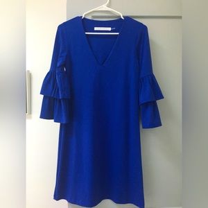 NWT Susana Monaco v-neck layered bell sleeve dress.